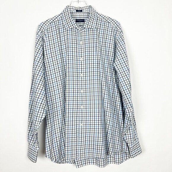 Peter Millar Collection Spread Collar Sport Shirt 100% Cotton Men's Size XXL - Picture 15 of 15